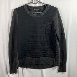 Athleta Women's Empire Falls Sweater Black Gray Size Small